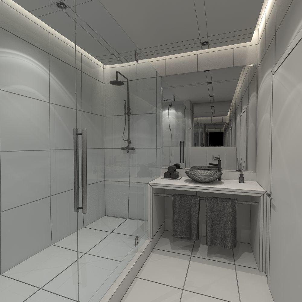 Hotel Bathroom 3D model_11