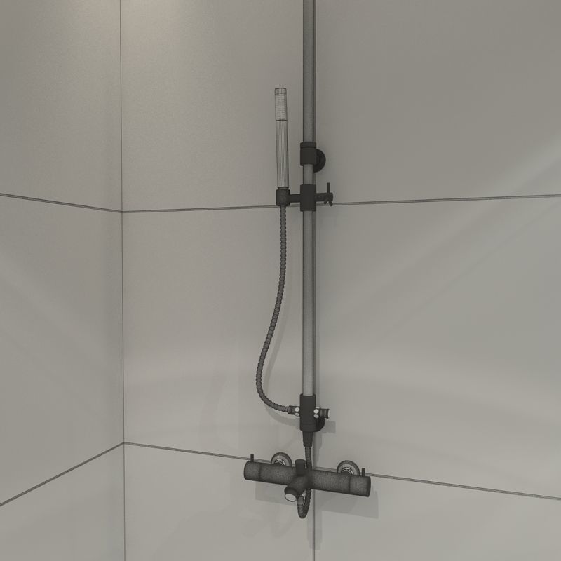 Hotel Bathroom 3D model_13