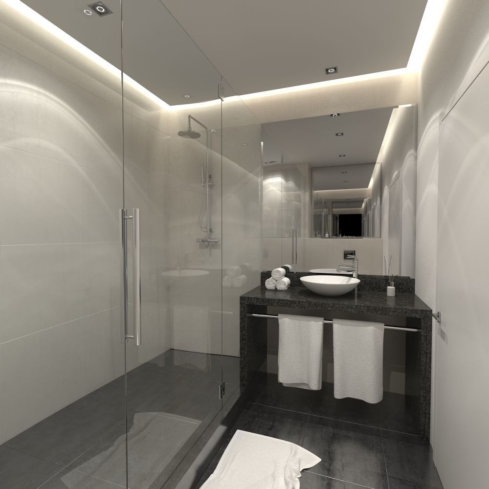 Hotel Bathroom 3D model_1