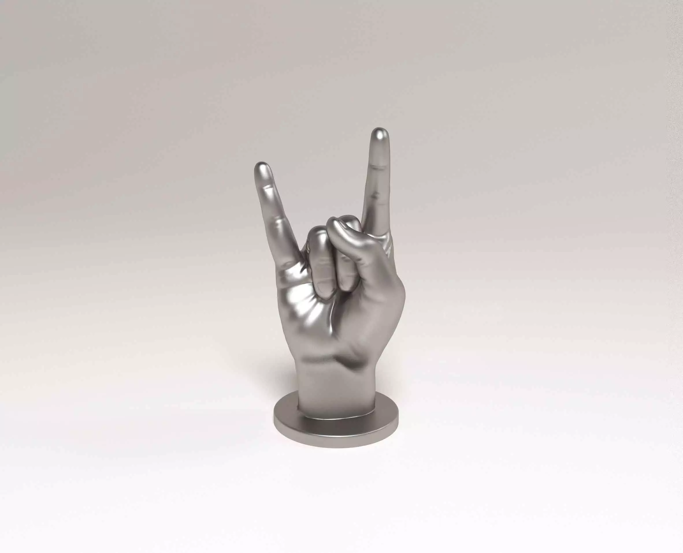 Hand Rock 3D print model_0