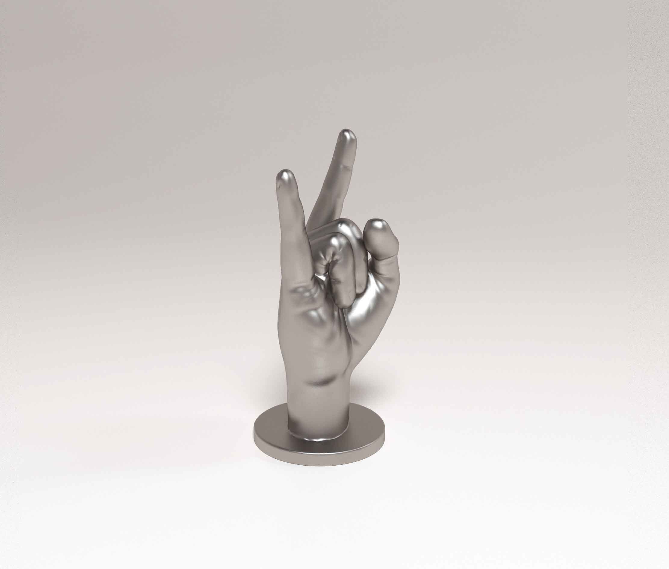 Hand Rock 3D print model_1