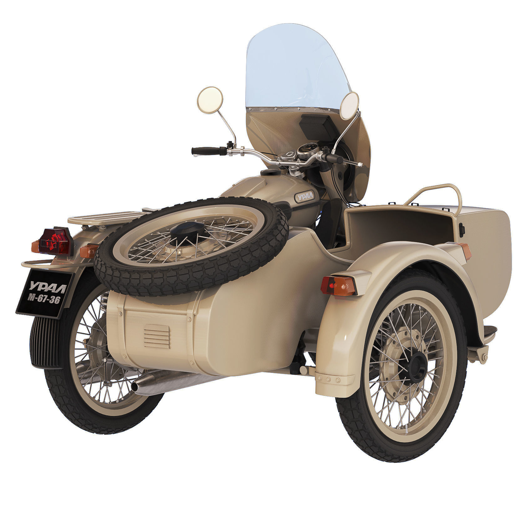 Ural M67-36 1982 3D model_7