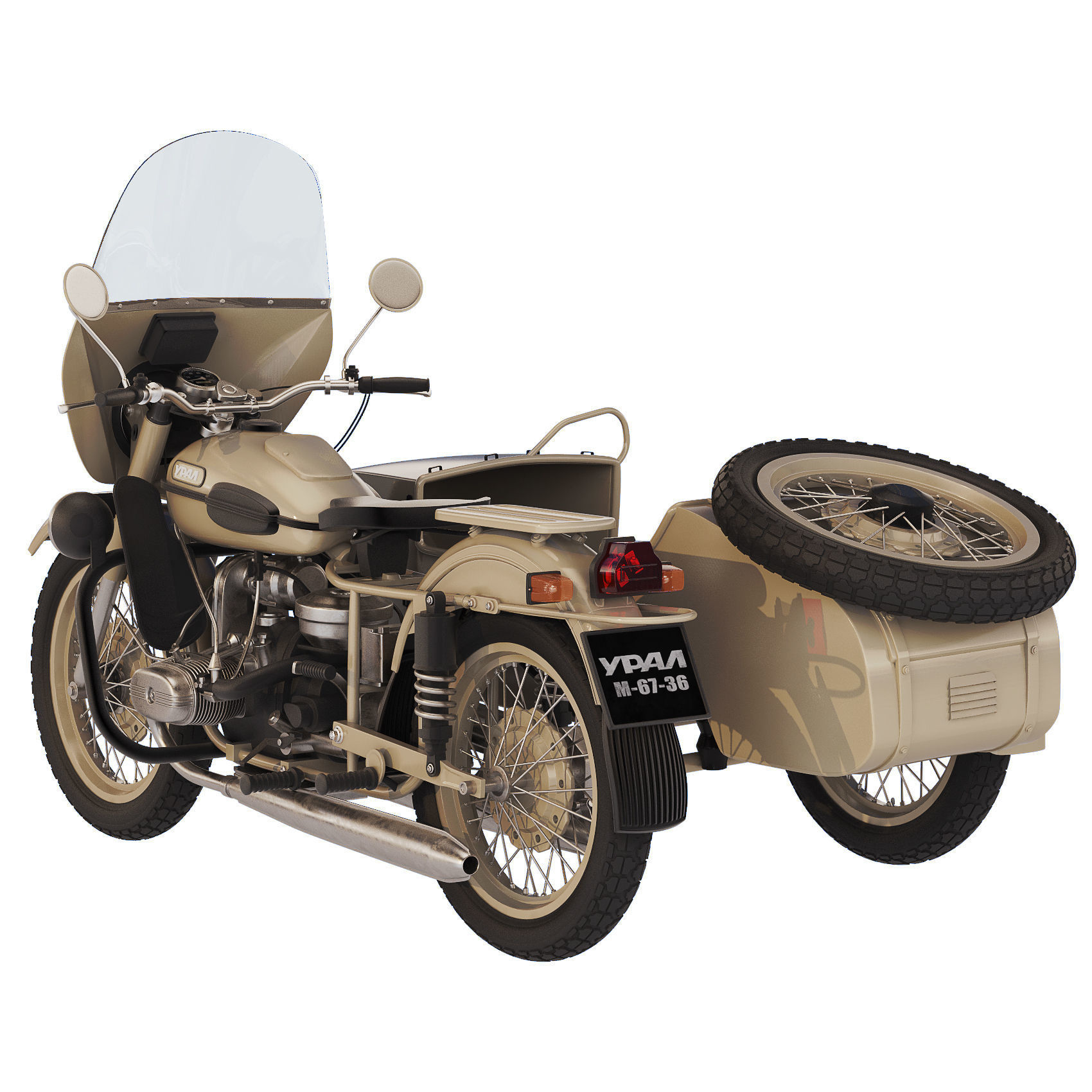 Ural M67-36 1982 3D model_5