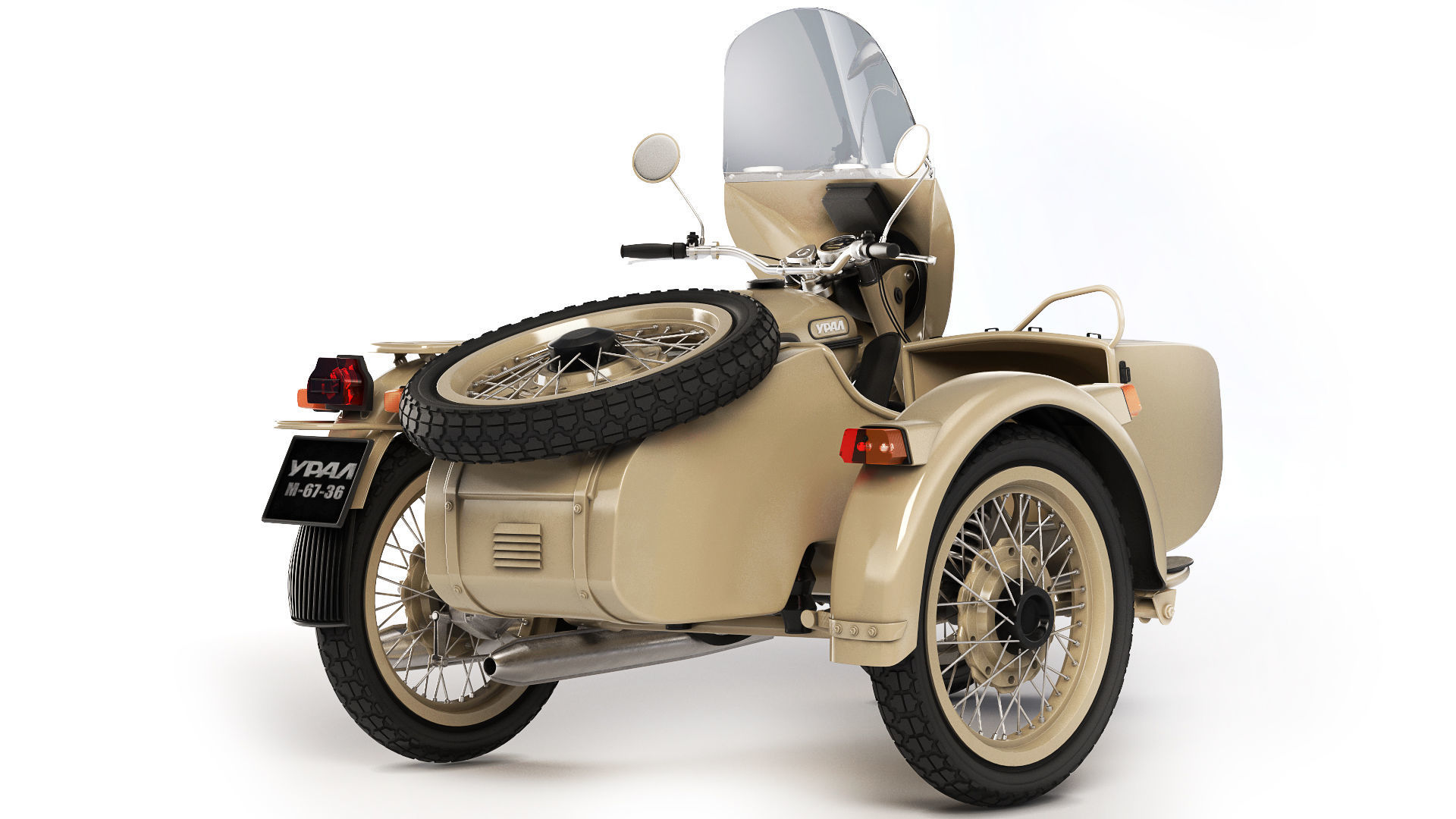 Ural M67-36 1982 3D model_1