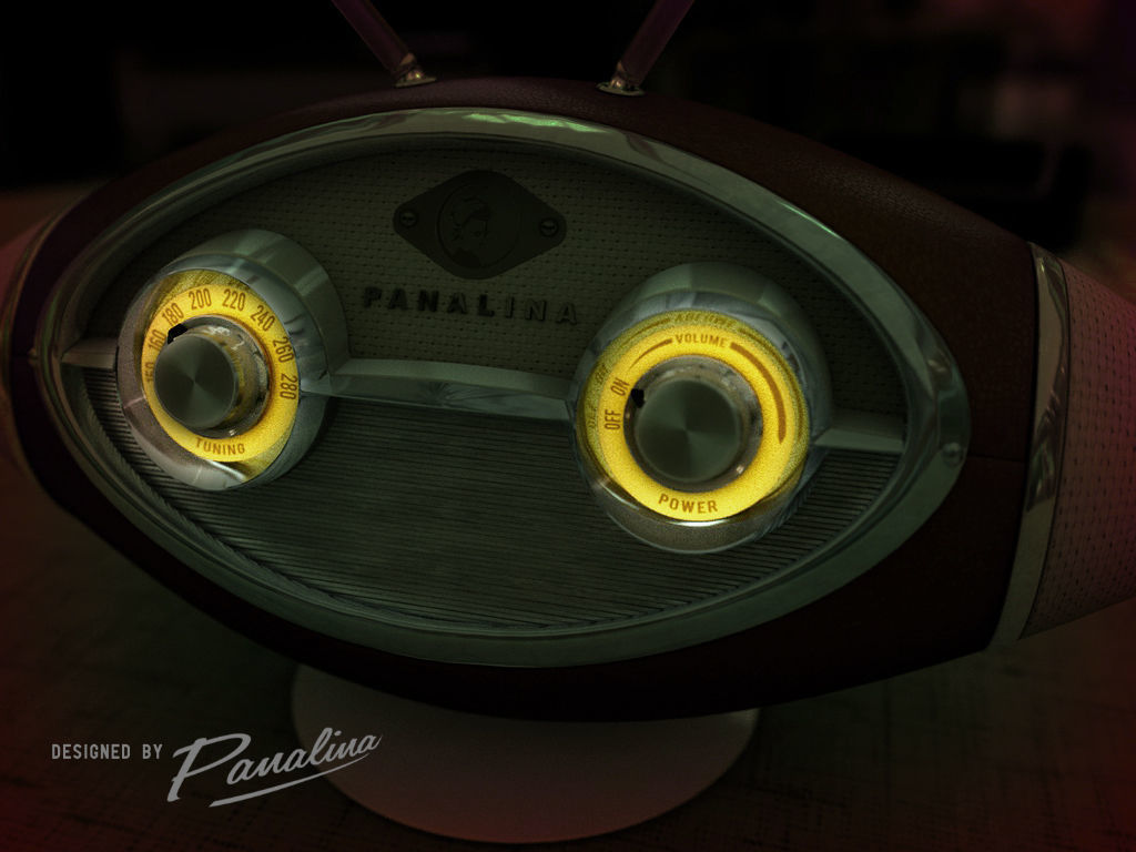 Vintage Radio Alien 1958 3D model_4