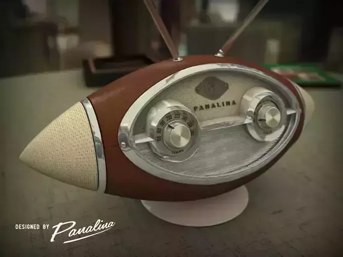Vintage Radio Alien 1958 3D model