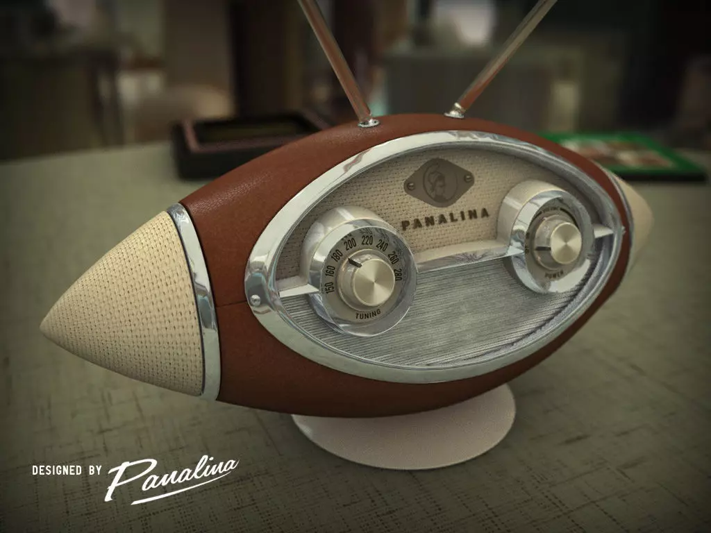 Vintage Radio Alien 1958 3D model_0