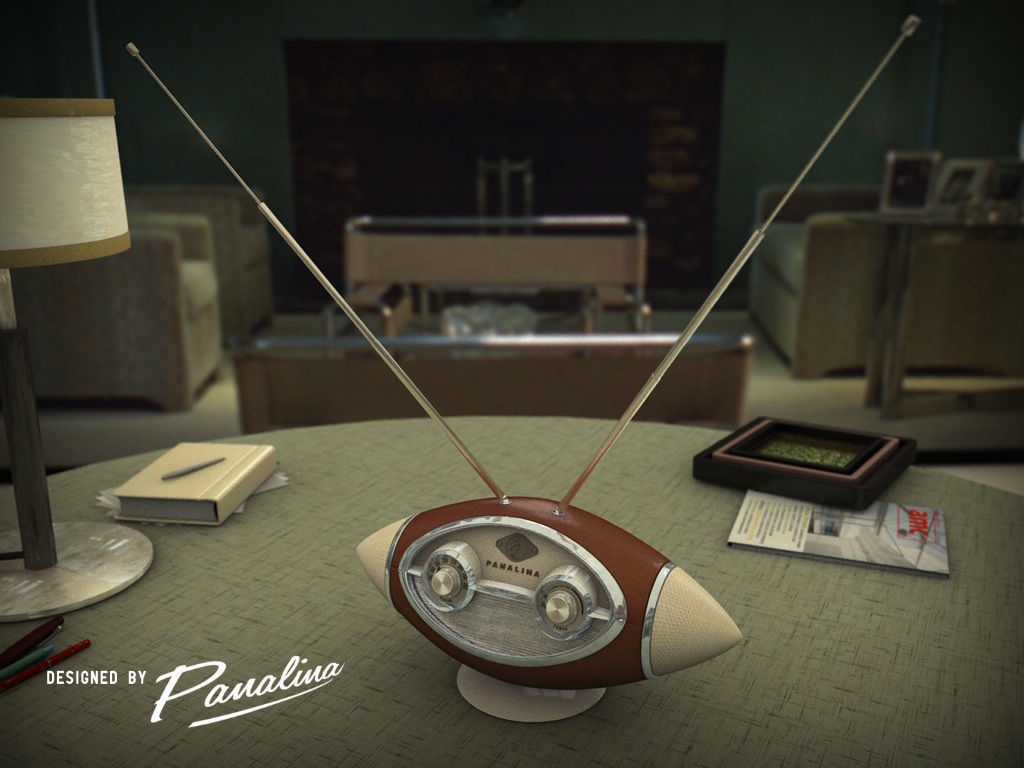 Vintage Radio Alien 1958 3D model_1