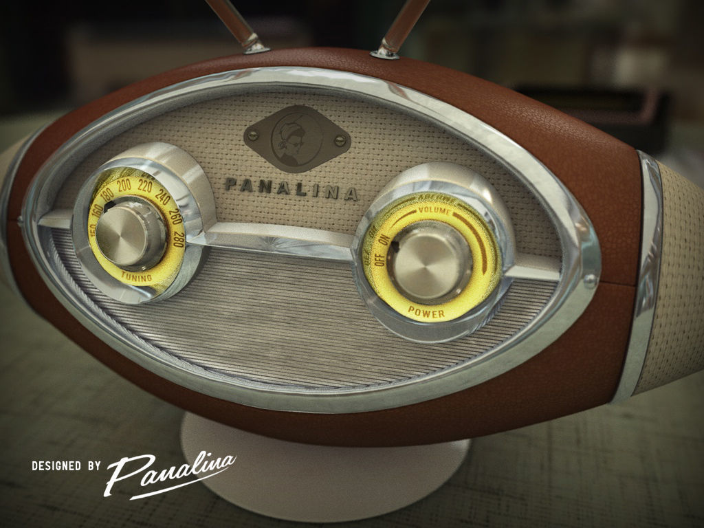 Vintage Radio Alien 1958 3D model_3