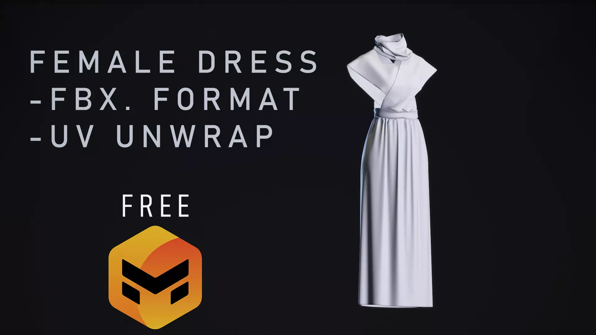 Female Dress Model 3D Free 3D model