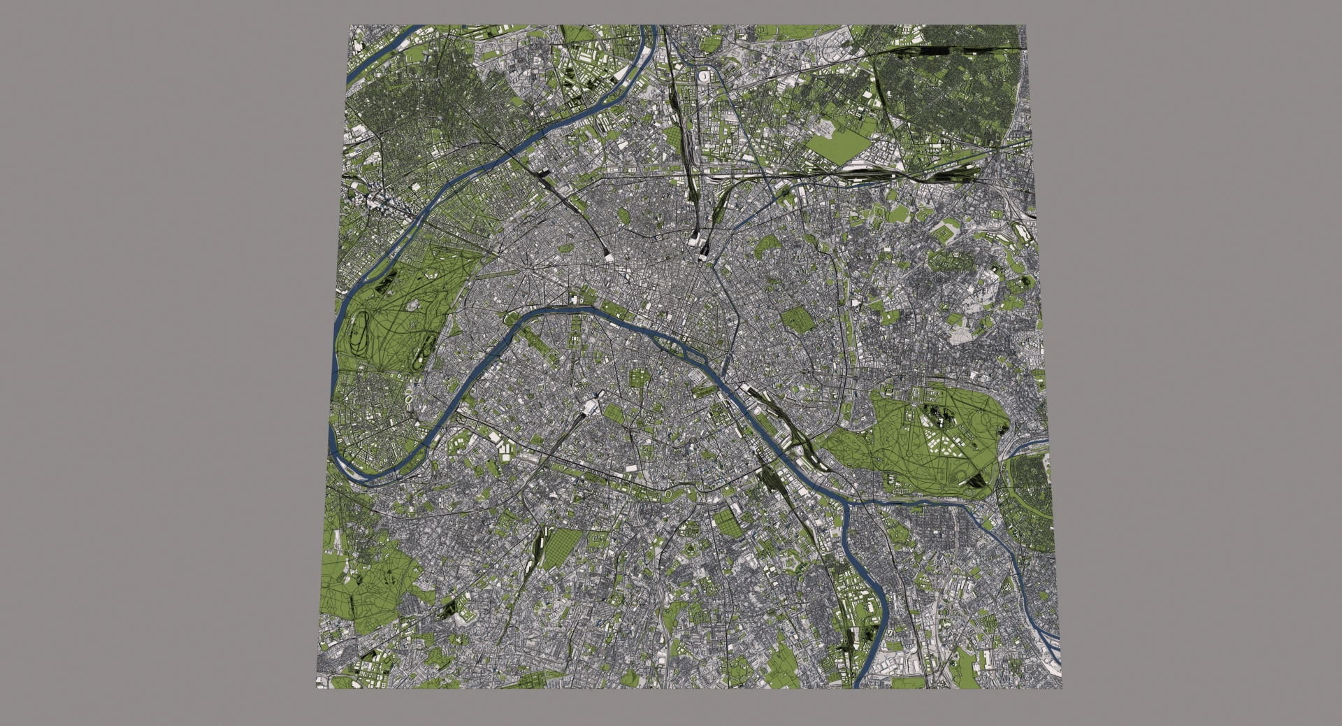 Paris City Model 28x28km 3D model_11