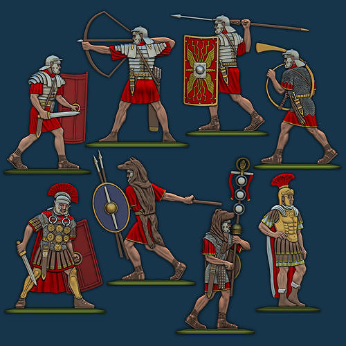 Roman Legionnaires 3D print models for FDM and RESIN printers 3D print model