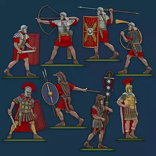 Roman Legionnaires 3D print models for FDM and RESIN printers 3D print model