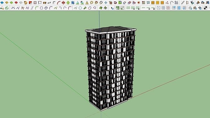 HOUSE 43 Low-poly 3D model 2