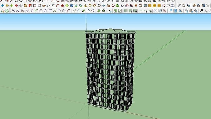 HOUSE 43 Low-poly 3D model 6