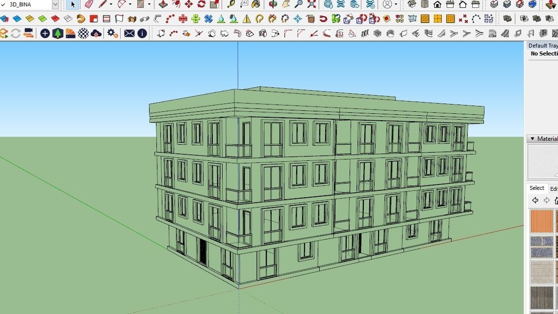 HOUSE 45 Low-poly 3D model_3