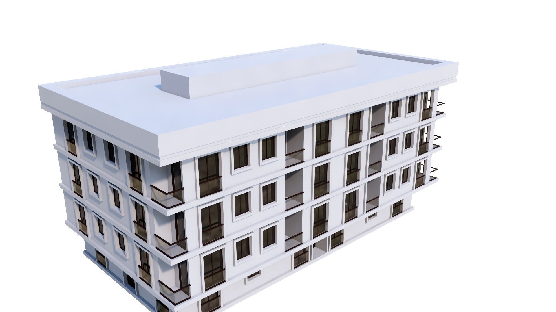 HOUSE 45 Low-poly 3D model_29