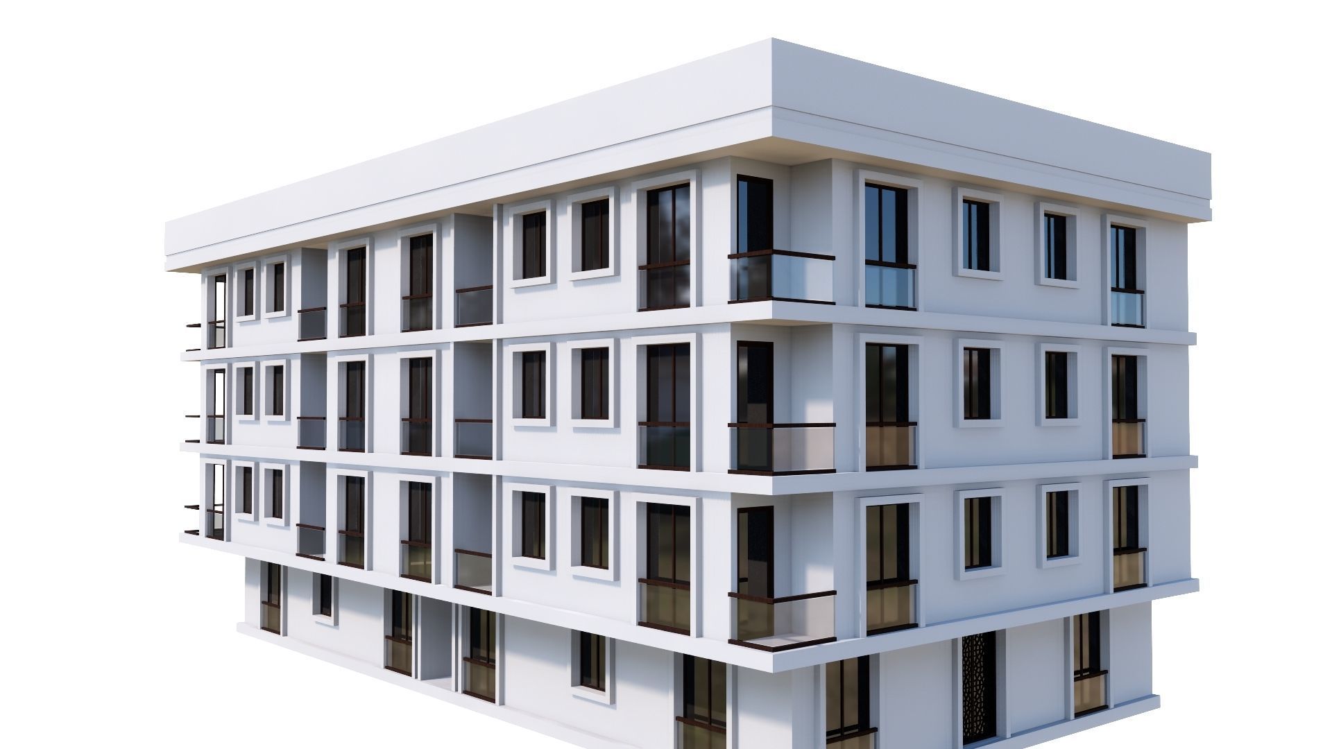 HOUSE 45 Low-poly 3D model_44