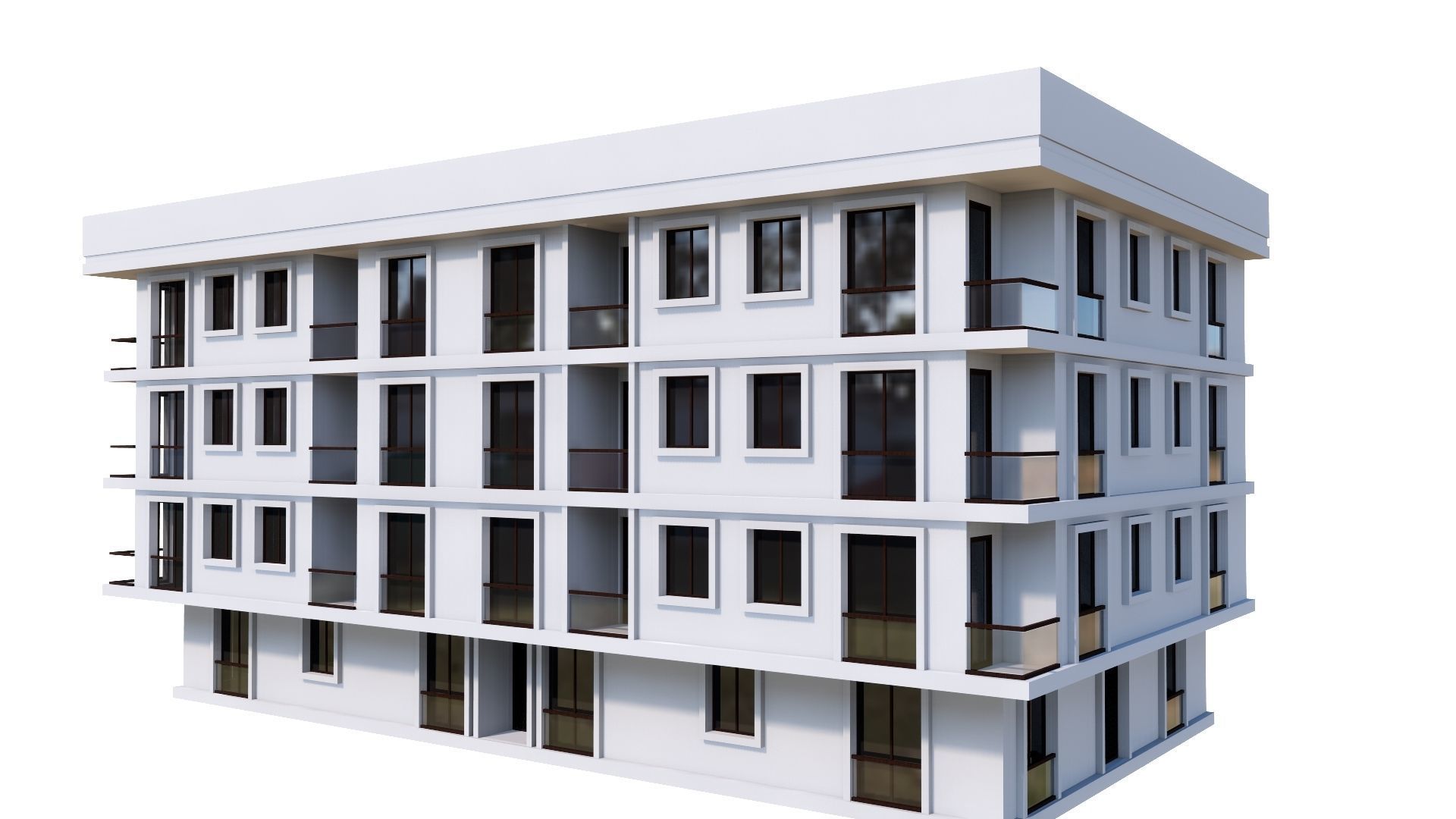 HOUSE 45 Low-poly 3D model_41