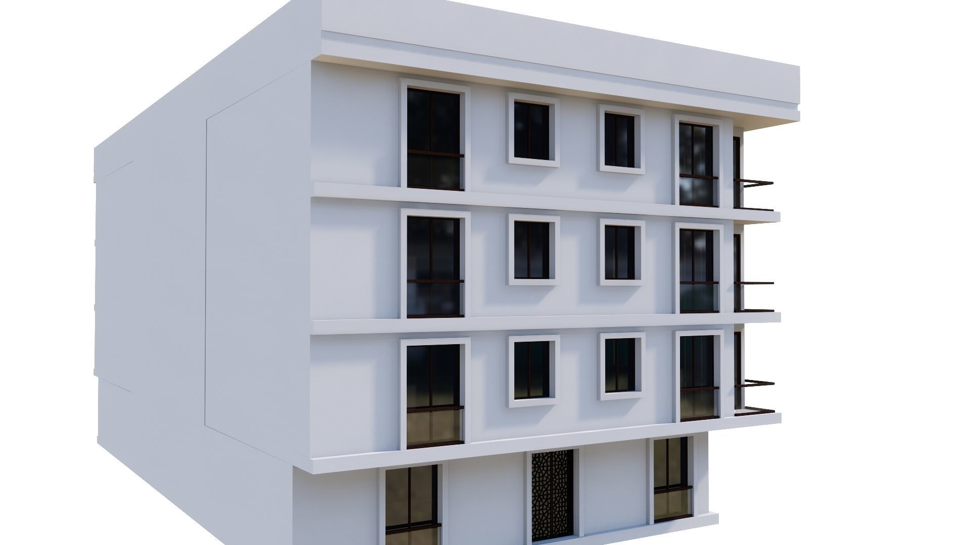 HOUSE 45 Low-poly 3D model_27