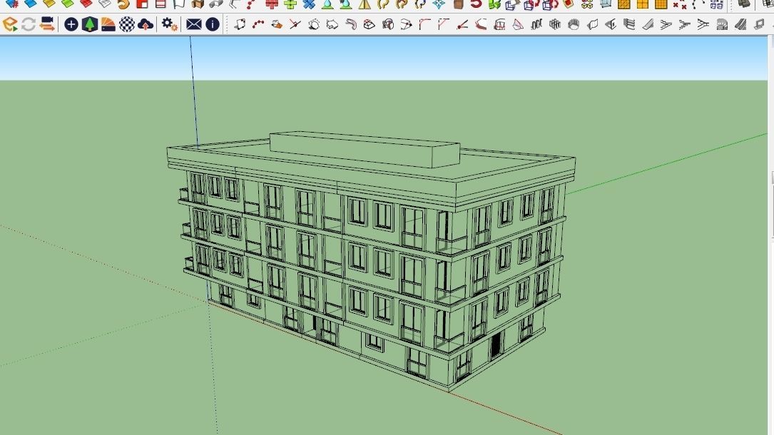 HOUSE 45 Low-poly 3D model_5
