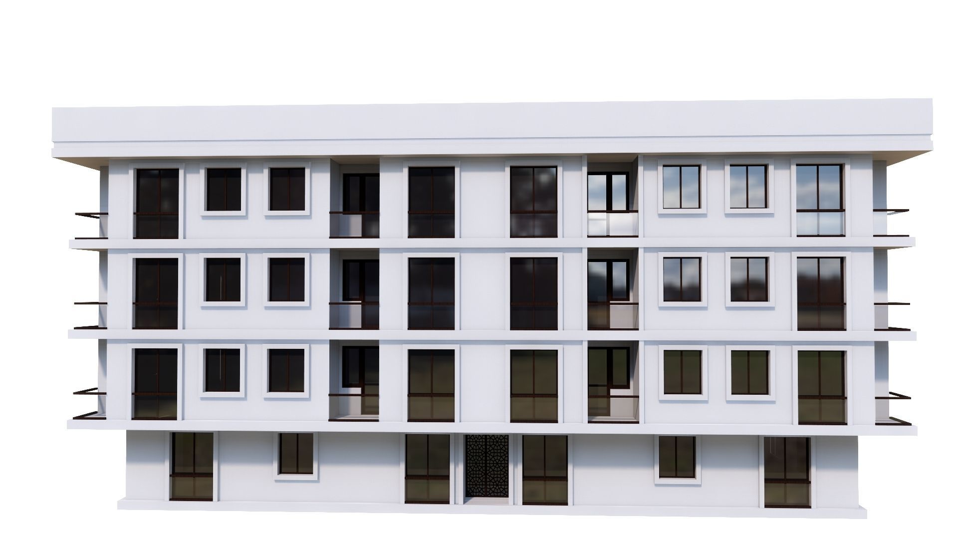 HOUSE 45 Low-poly 3D model_35