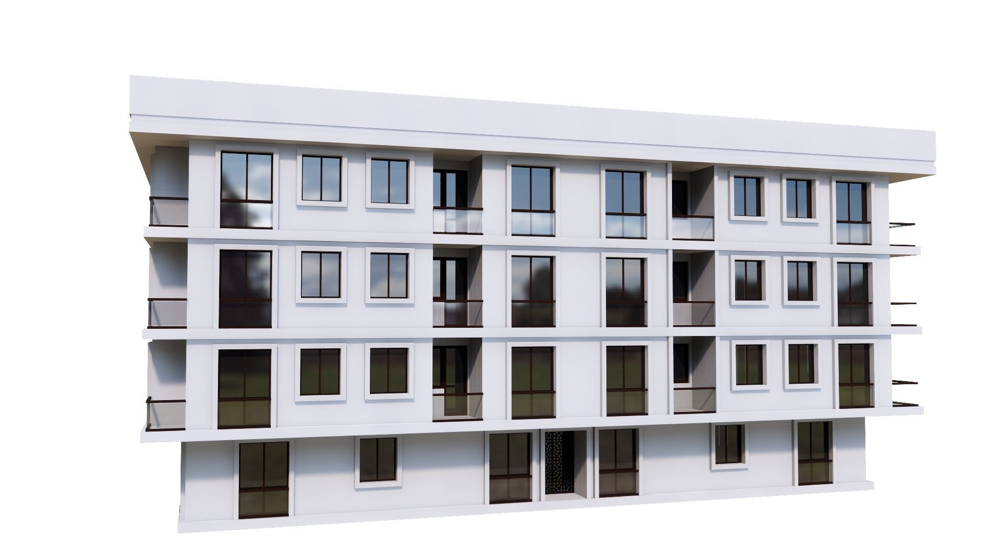 HOUSE 45 Low-poly 3D model_31