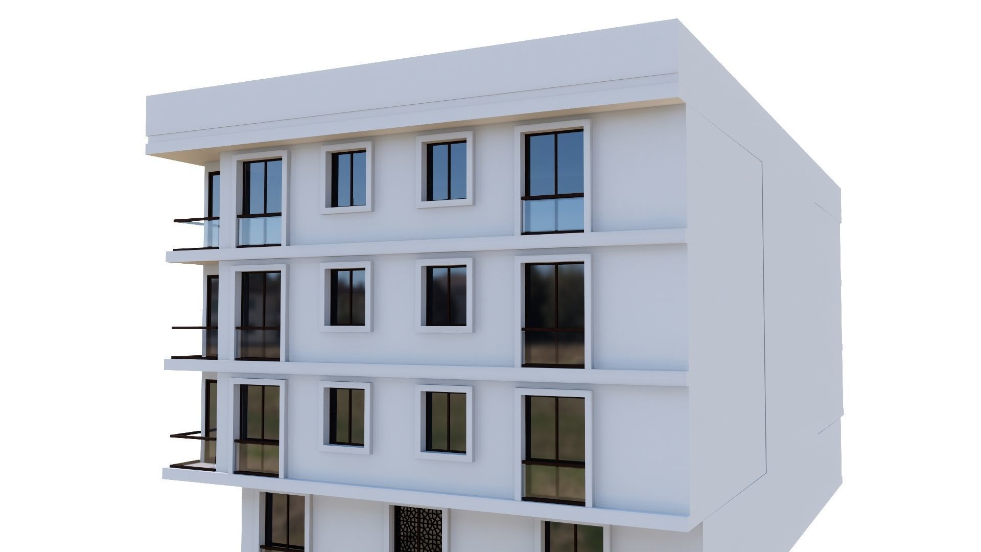 HOUSE 45 Low-poly 3D model_13