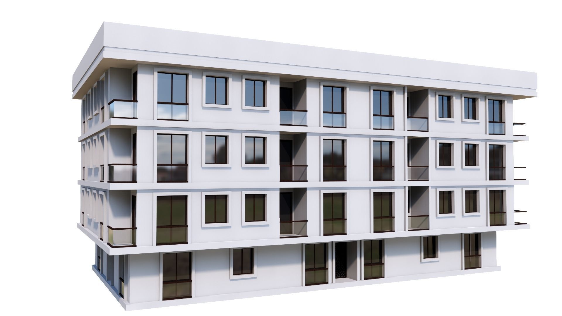 HOUSE 45 Low-poly 3D model_25