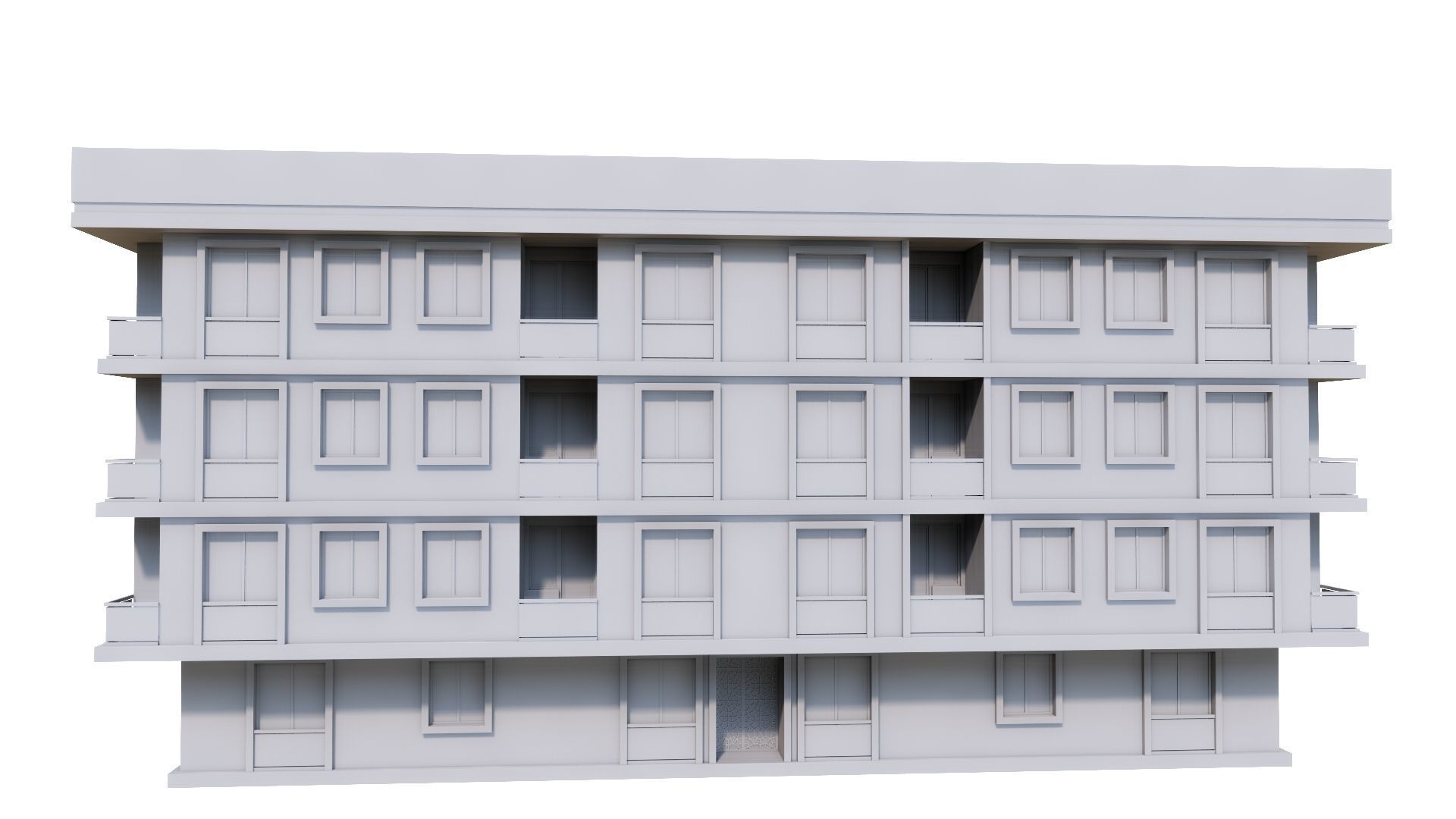 HOUSE 45 Low-poly 3D model_53