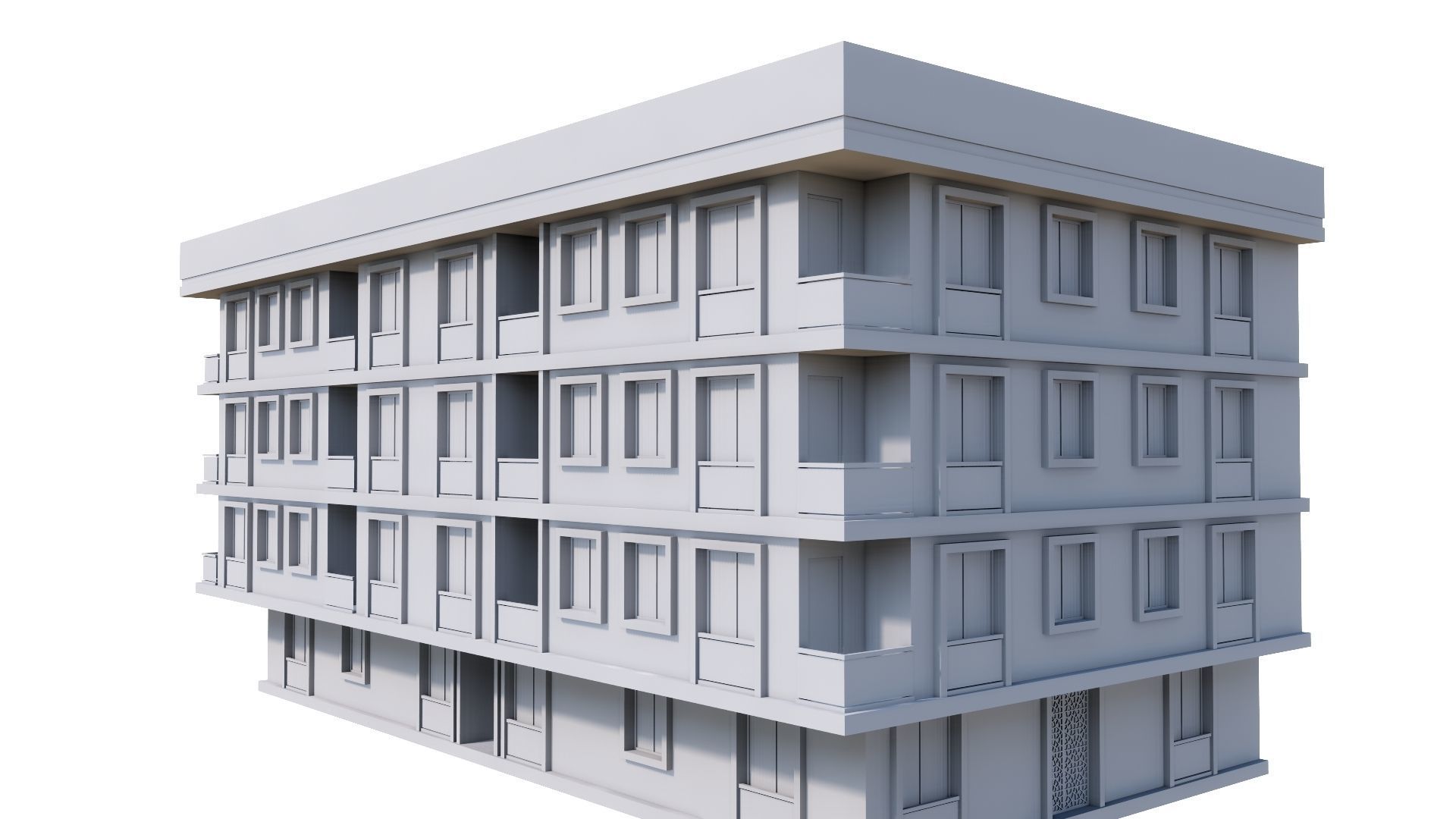 HOUSE 45 Low-poly 3D model_63