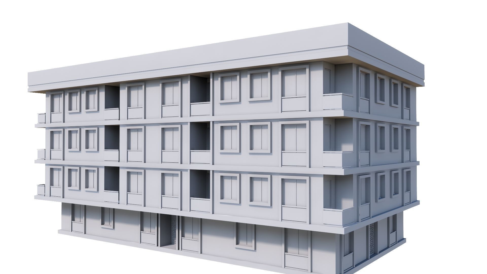 HOUSE 45 Low-poly 3D model_62