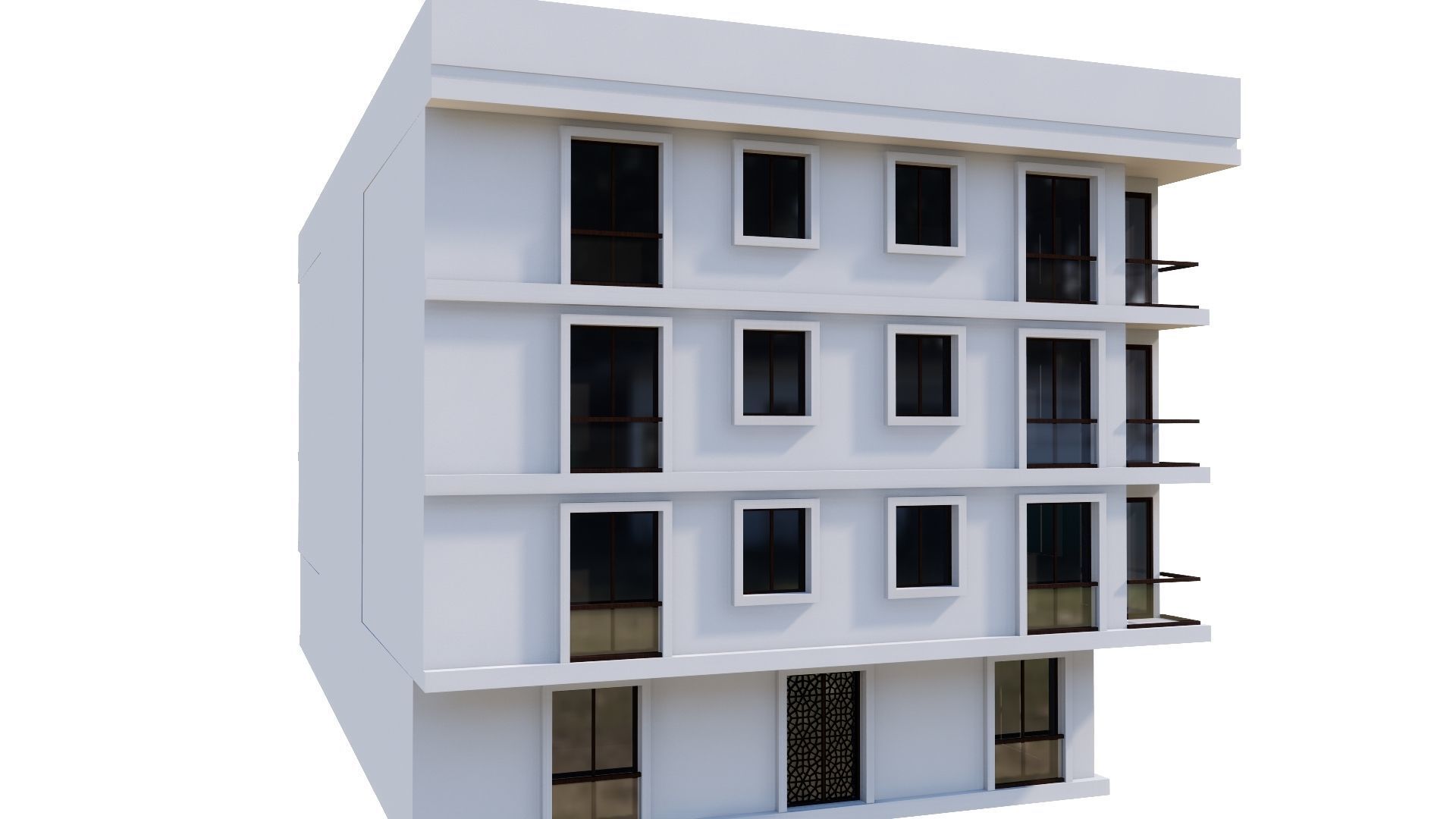 HOUSE 45 Low-poly 3D model_23