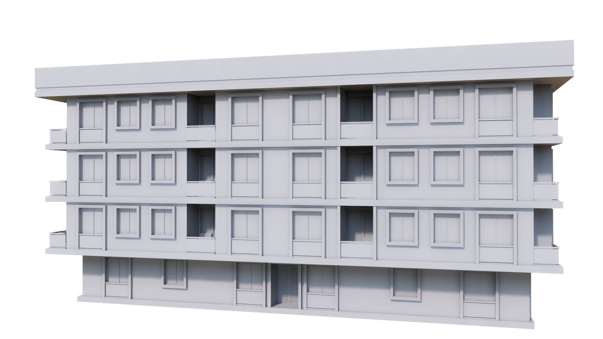 HOUSE 45 Low-poly 3D model_58