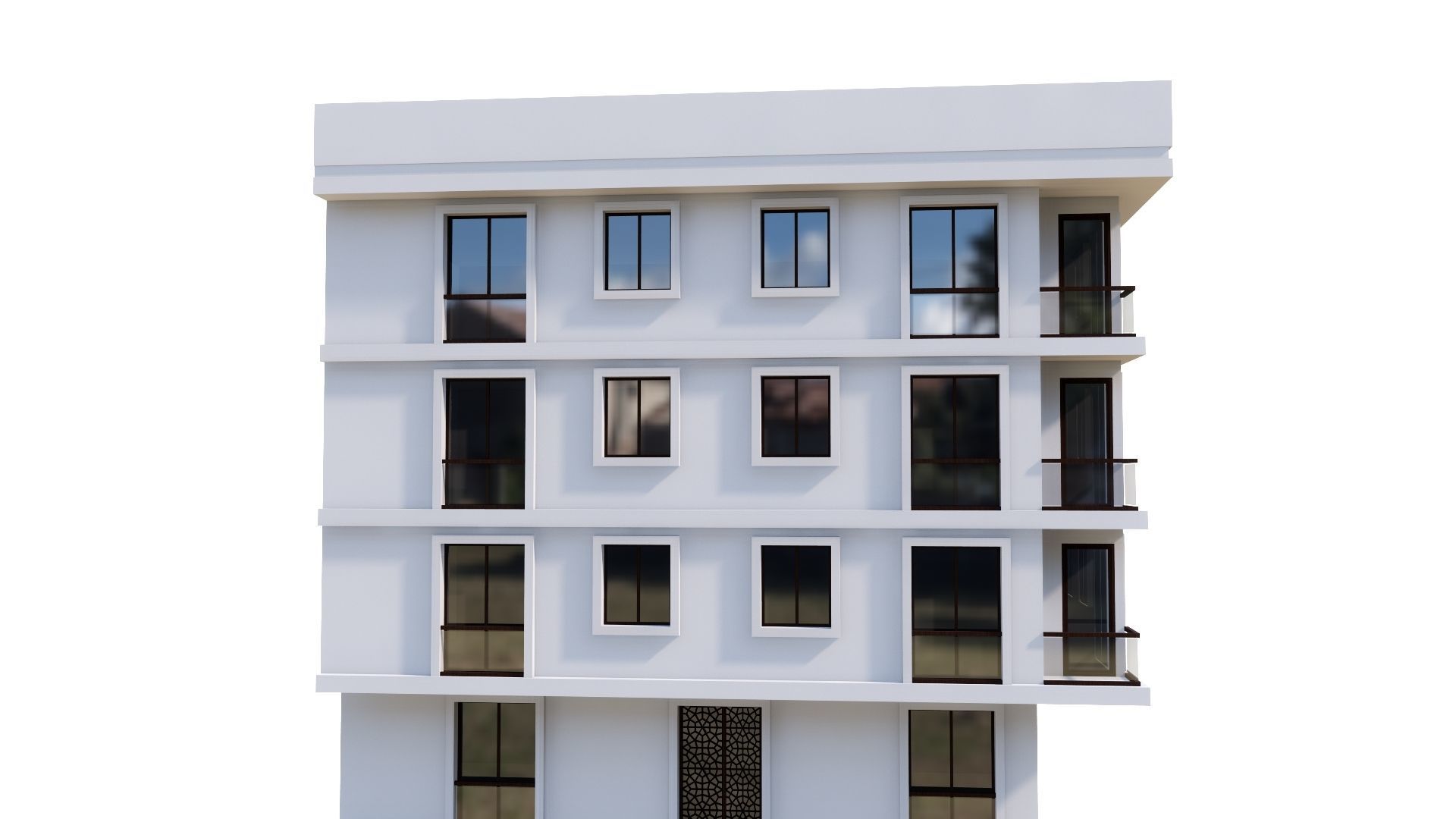 HOUSE 45 Low-poly 3D model_20