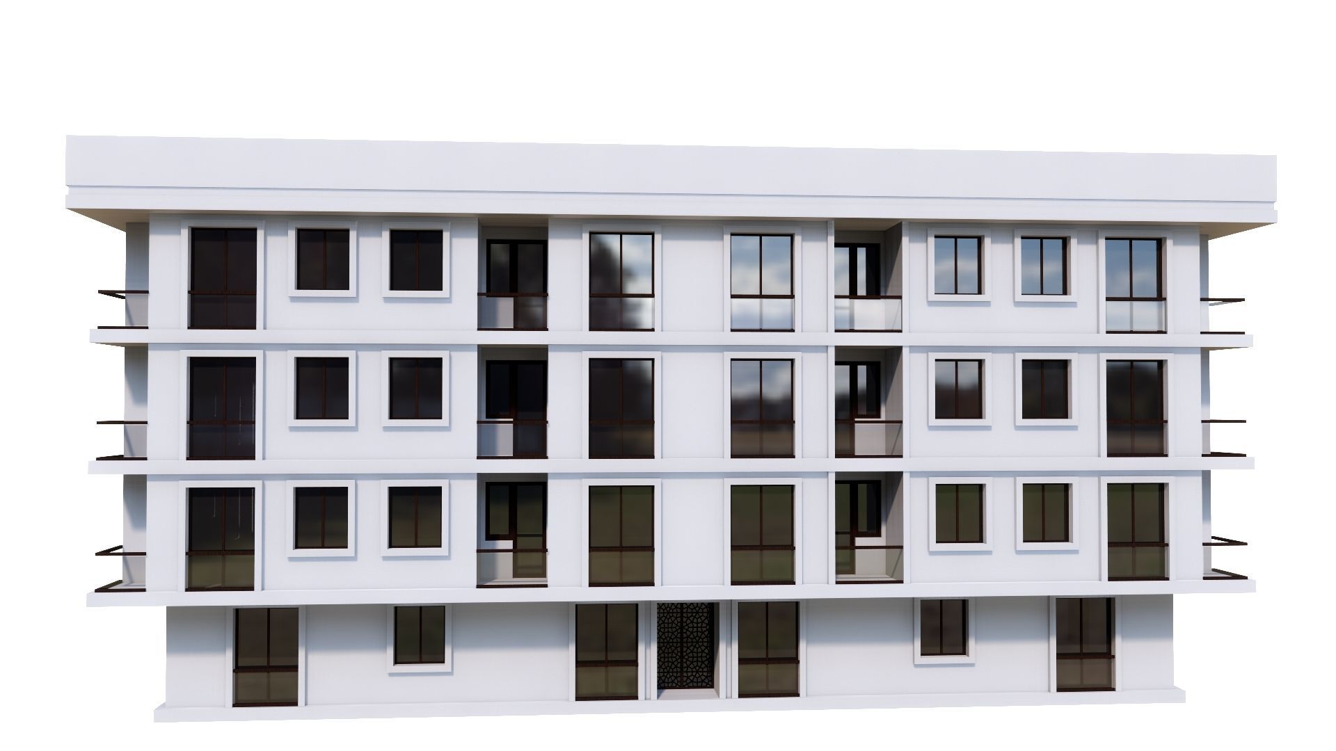 HOUSE 45 Low-poly 3D model_34