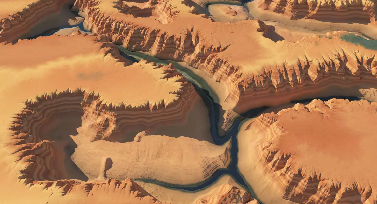 Canyon 004 3D model_0