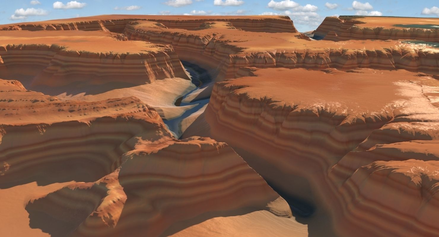 Canyon 004 3D model_4