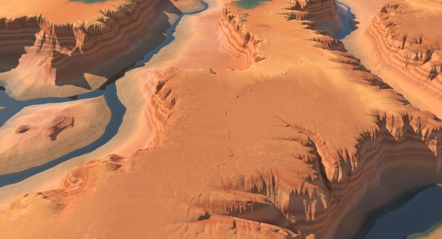 Canyon 004 3D model_2
