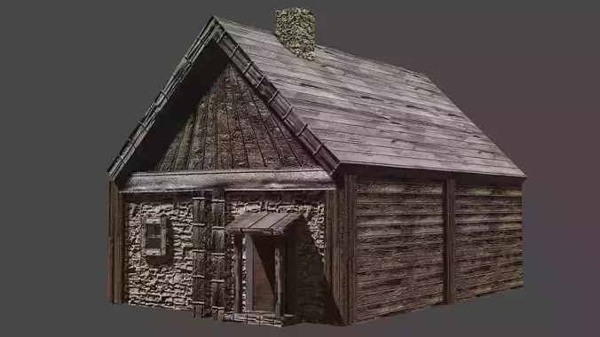 Medieval Village home 3D model