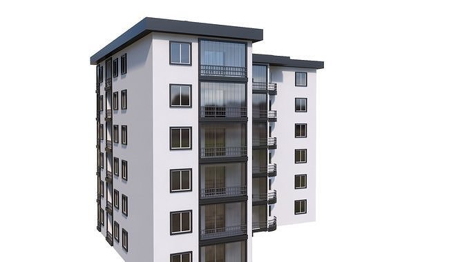 HOUSE 47 Low-poly 3D model 7
