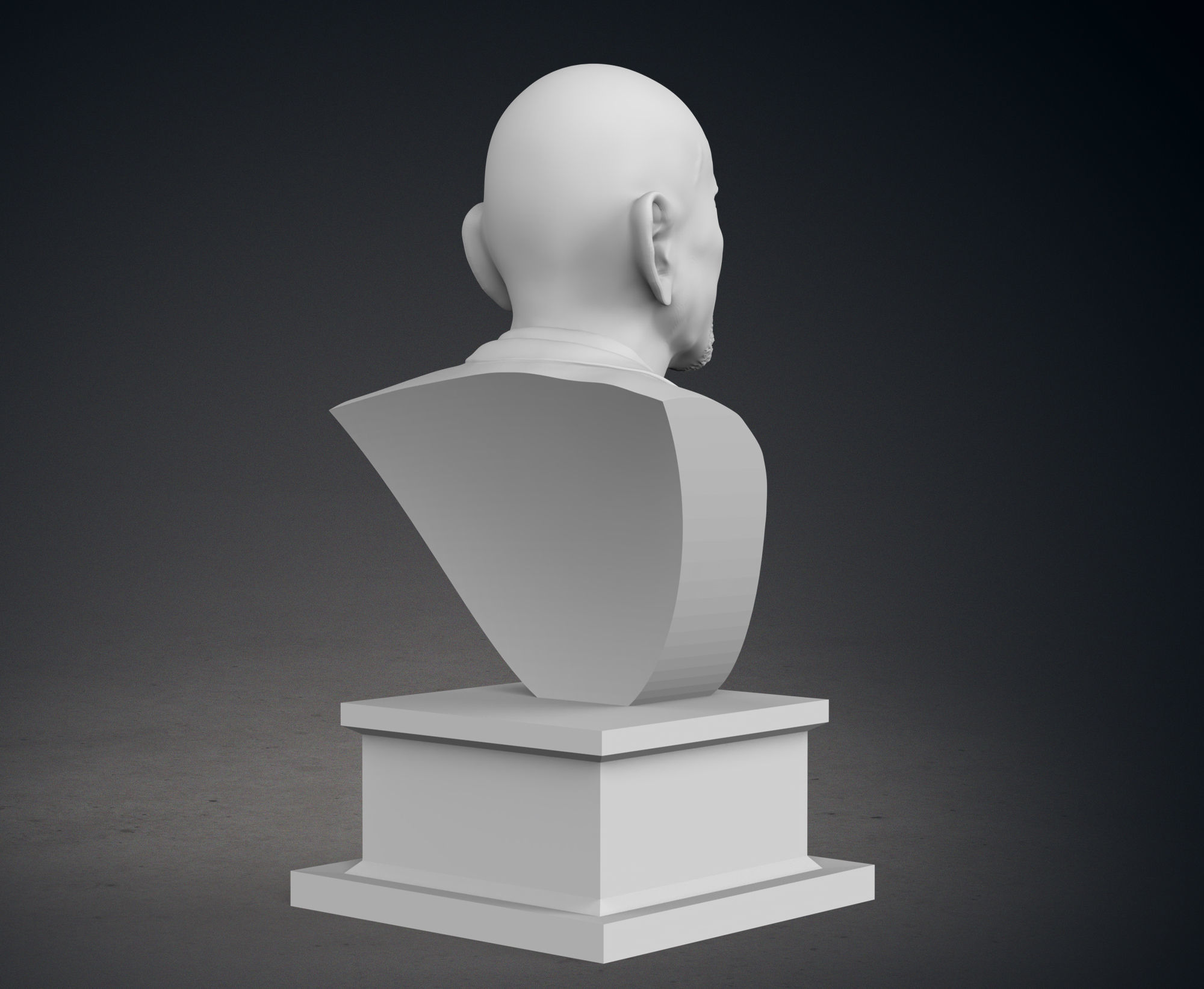 Sir Ben Kingsley Bust 3D print model_6