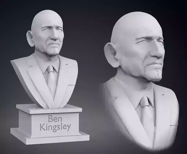 Sir Ben Kingsley Bust 3D print model
