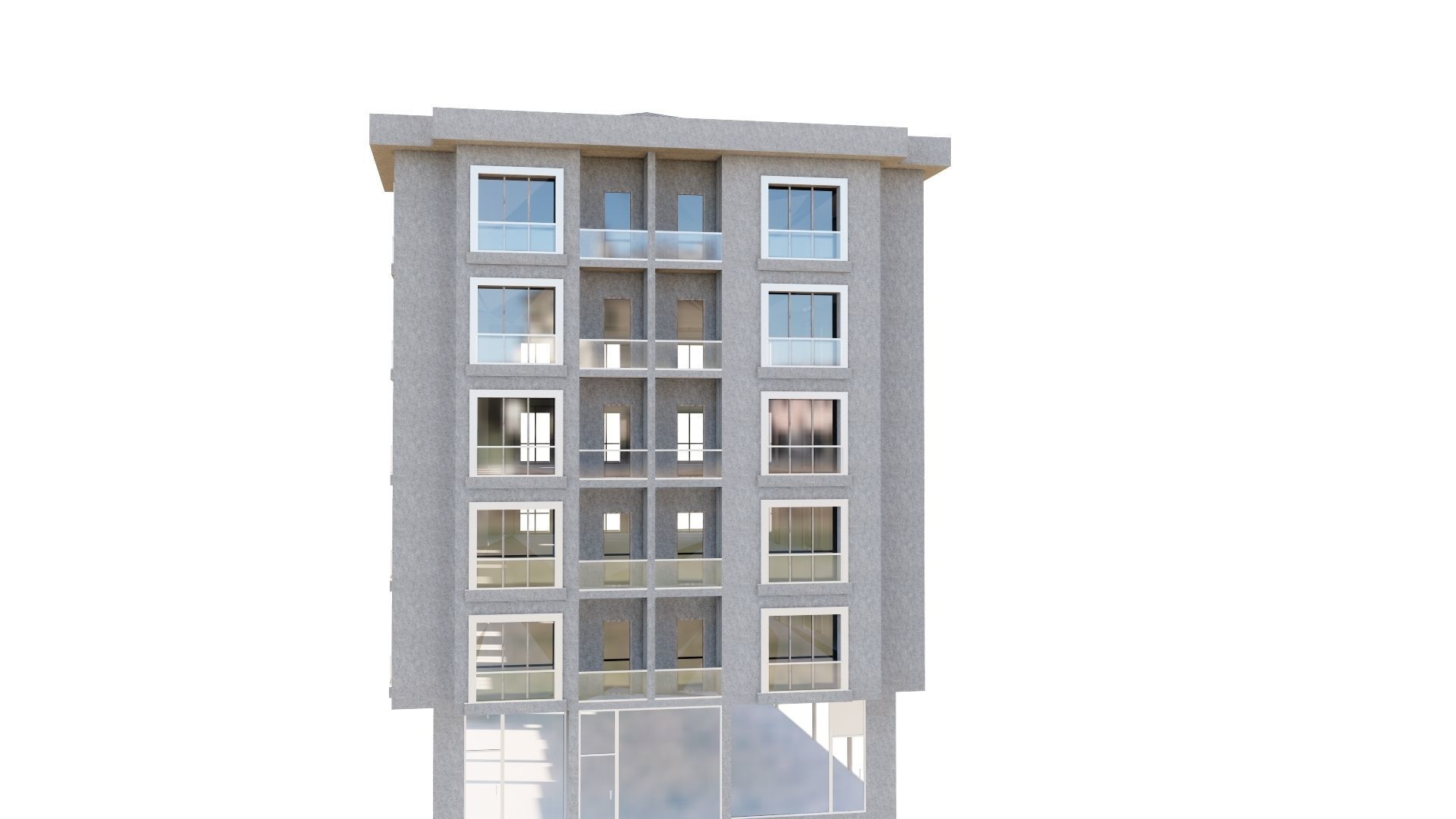 HOUSE 49 Low-poly 3D model_6