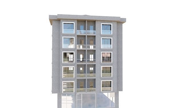 HOUSE 49 Low-poly 3D model 7