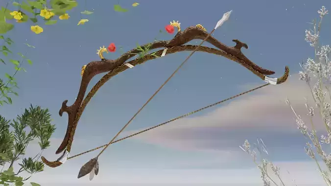 3D Longbow high detailed Model  3D model