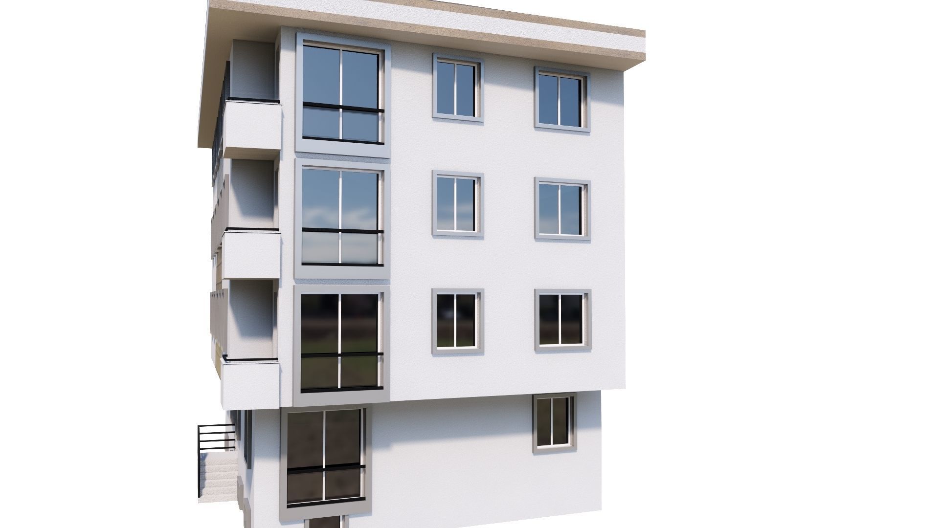 HOUSE 50 Low-poly 3D model_35