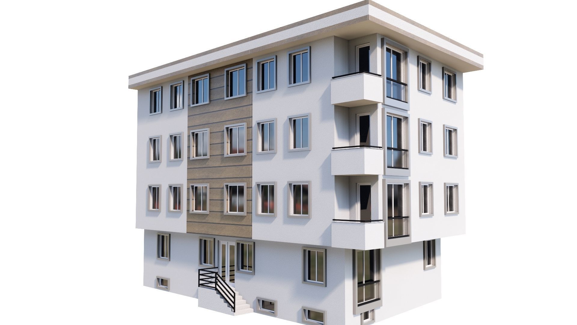 HOUSE 50 Low-poly 3D model_8