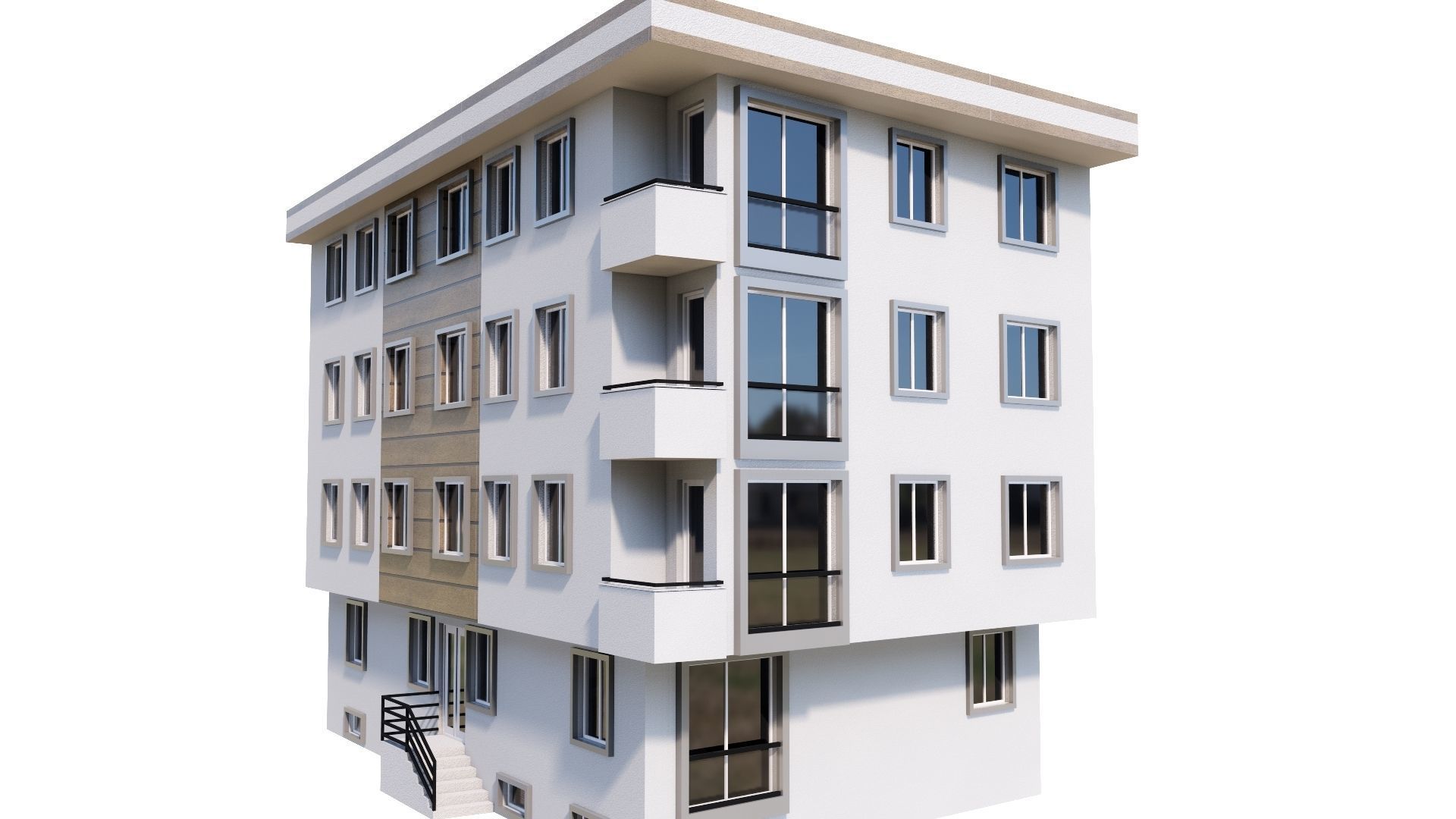 HOUSE 50 Low-poly 3D model_32