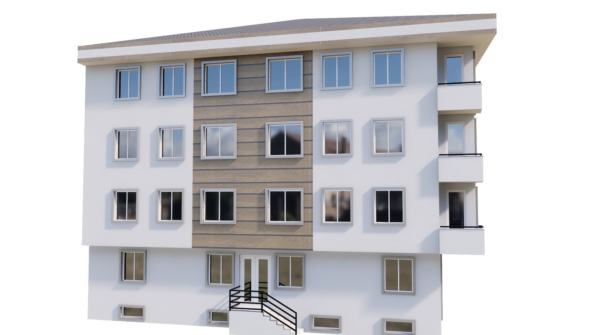 HOUSE 50 Low-poly 3D model_12